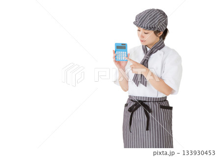 コックコートを着た女性 コックコートを着た女性 133930453