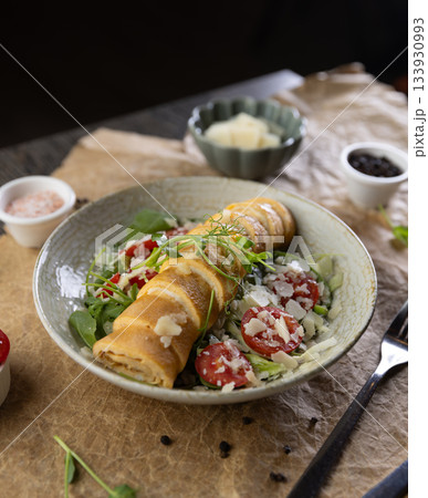 Restaurant breakfast menu concept 133930993
