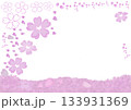 桜の花フレーム 133931369