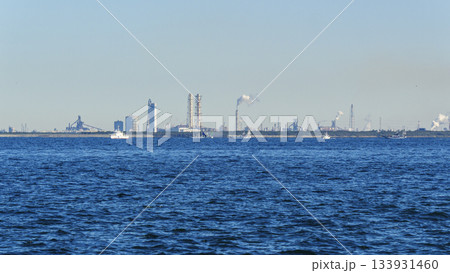 東京湾の浦賀水道の観音崎の冬 東京湾の浦賀水道の観音崎の冬 133931460