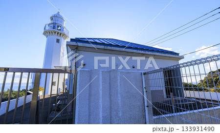 東京湾の浦賀水道の観音崎の冬 133931490