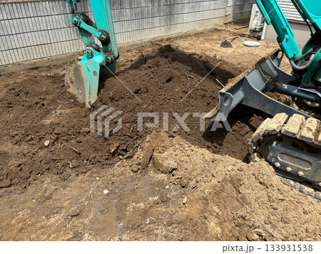 掘削作業 133931538