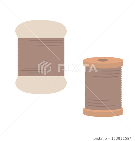 裁縫糸のシンプルなイラスト素材 133931584