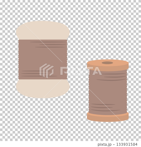 裁縫糸のシンプルなイラスト素材 133931584
