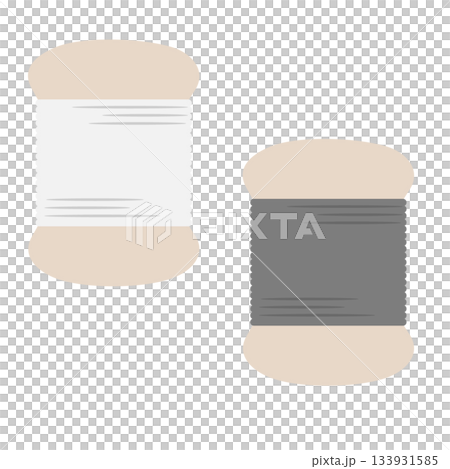 Simple illustration material of sewing thread 133931585