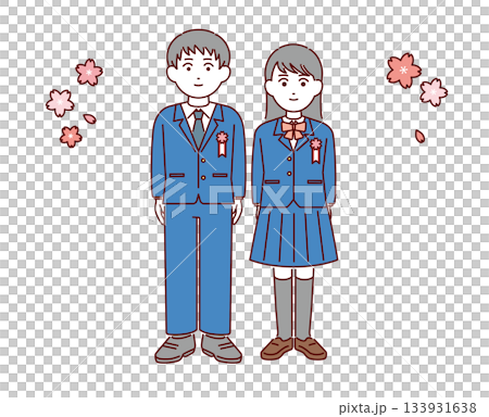 High school entrance ceremony 133931638