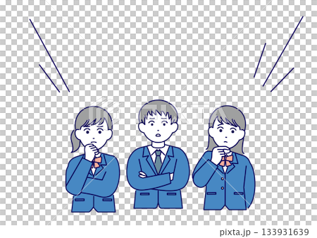 High school students thinking about the problem 133931639