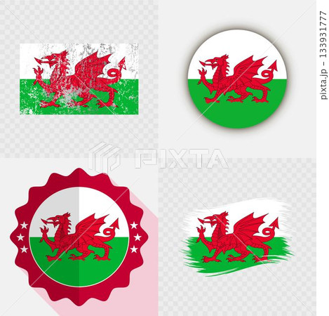 Wales National Flag Icon Collection. Wales National Flag Icon Collection. 133931777