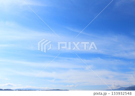 空と雲とが織りなす色紙 信州の空と雲 信州の自然 空と雲とが織りなす色紙 信州の空と雲 信州の自然 133932548