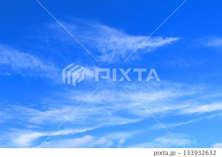 空と雲とが織りなす色紙　　　　信州の空と雲　　　信州の自然 133932632