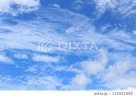 空と雲とが織りなす色紙　　　　信州の空と雲　　　信州の自然 133932989