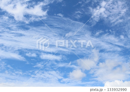 空と雲とが織りなす色紙　　　　信州の空と雲　　　信州の自然 133932990