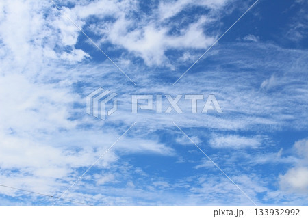 空と雲とが織りなす色紙 信州の空と雲 信州の自然 空と雲とが織りなす色紙 信州の空と雲 信州の自然 133932992
