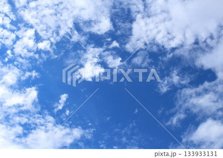 空と雲とが織りなす色紙　　　　信州の空と雲　　　信州の自然 133933131