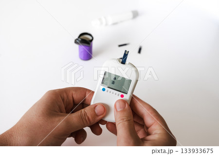 Checking Blood Sugar Level Checking Blood Sugar Level 133933675