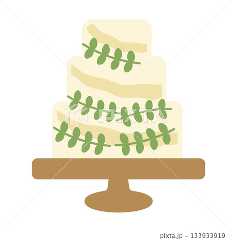 ウエディングケーキ　イラスト 133933919