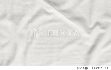 White bed sheet texture, Cloud Dancer color trend of 2026 year. 133934031