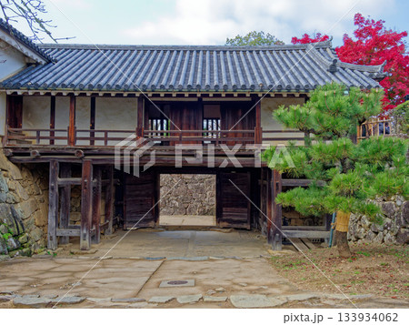 重要文化財彦根城太鼓門背面 133934062