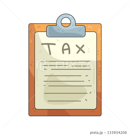 illustration of Tax Clipboard 133934208