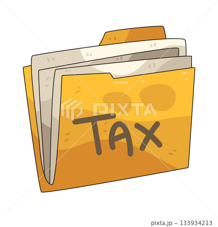 illustration of Tax File Folder illustration of Tax File Folder 133934213