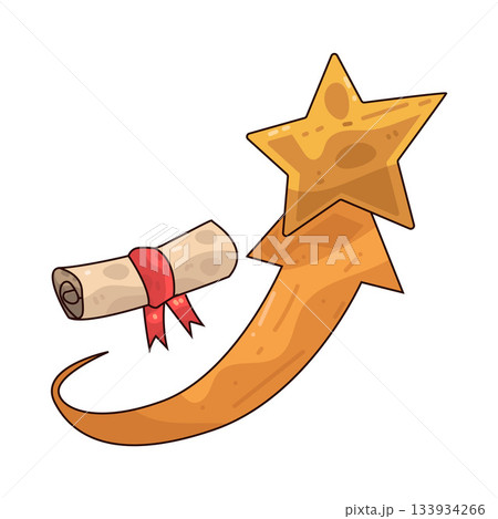 illustration of Graduation Victory illustration of Graduation Victory 133934266