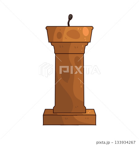 illustration of Podium speech illustration of Podium speech 133934267