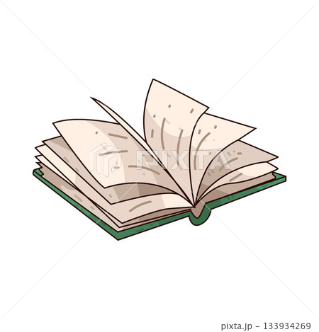 illustration of Open Book illustration of Open Book 133934269