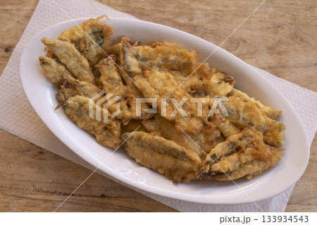 crispy fried anchovies traditional mediterranean seafood appetizer crispy fried anchovies traditional mediterranean seafood appetizer 133934543
