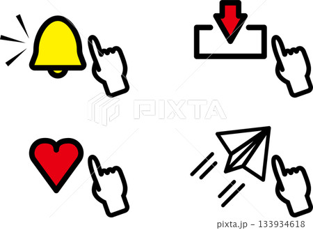 色々な登録アイコンのイラストセット 133934618