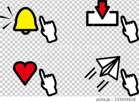 色々な登録アイコンのイラストセット 133934618