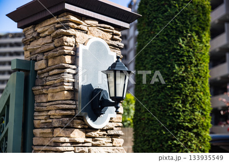門柱の外灯 133935549