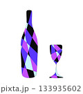 ワインとグラス 133935602