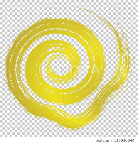 Hand-drawn, faded brush strokes / gold 133936044