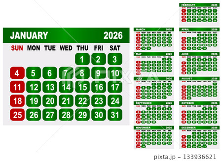 2026 Calendar Grid With January Highlighted And Monthly Overviews february march 2026 Calendar Grid With January Highlighted And Monthly Overviews february march 133936621