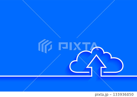 line style cloud computing global network background with text space 133936850