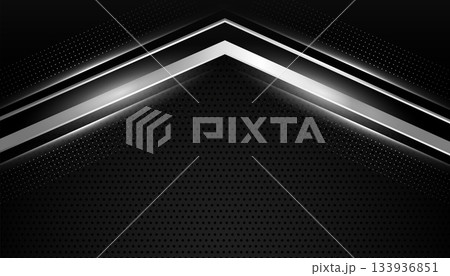 abstract and shiny geometric shape on dark black wallpaper design 133936851