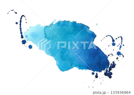 abstract and wet blue color smear texture background 133936964