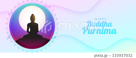 happy buddha purnima religious banner for peace and faith happy buddha purnima religious banner for peace and faith 133937032