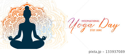 21st june international yoga day banner for peace and calm 21st june international yoga day banner for peace and calm 133937089