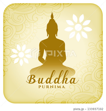 beautiful buddha purnima cultural background for spiritual faith beautiful buddha purnima cultural background for spiritual faith 133937102