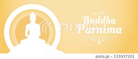 happy buddha purnima or vesak day holiday wallpaper design 133937201