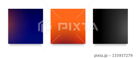 abstract set of halftone retro effect pattern background abstract set of halftone retro effect pattern background 133937279