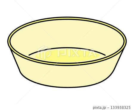 分別ゴミイラスト素材　洗面器　カラー 133938325