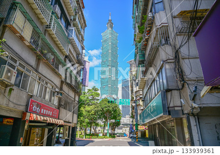 台湾にある台北101のとても美しい風景A beautiful cityscape of Taipei 133939361