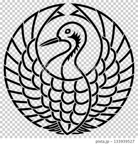 The family crest is a kagetsuru-no-maru. 133939527