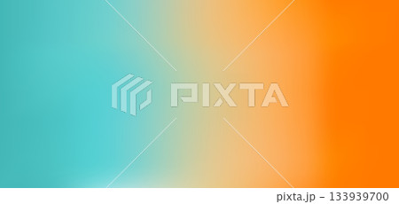 Abstract orange blue gradient background with teal and coral tones 133939700