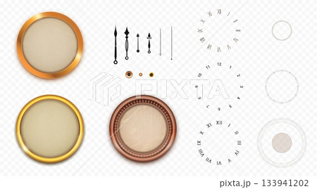 Vintage clock face constructor set 133941202