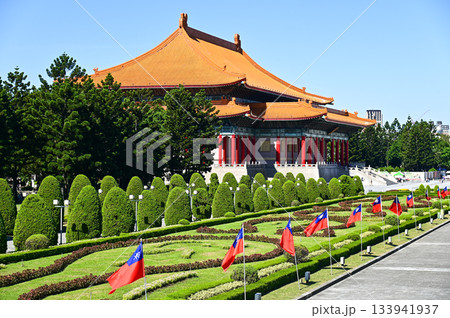 台北にある中正紀念堂のとても美しい風景 133941937