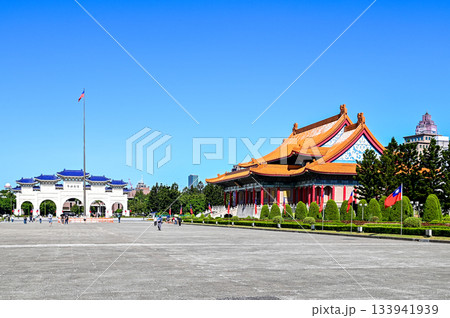 台北にある中正紀念堂のとても美しい風景 133941939
