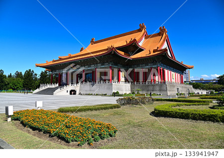 台北にある中正紀念堂のとても美しい風景 133941947